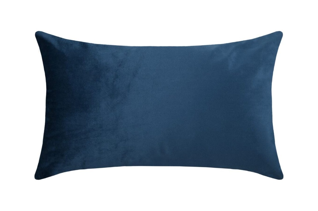 Garmo Velvet Pillow Navy 12x20in