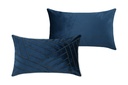 Garmo Velvet Pillow Navy 12x20in