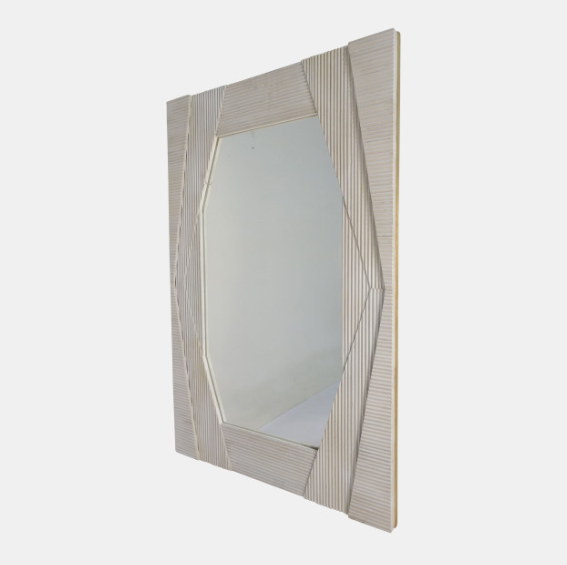 Harlow Carved Wood Wall Mirror  36x54in