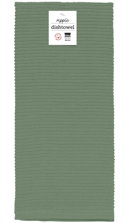 Ripple Kitchen Towel Elm Green