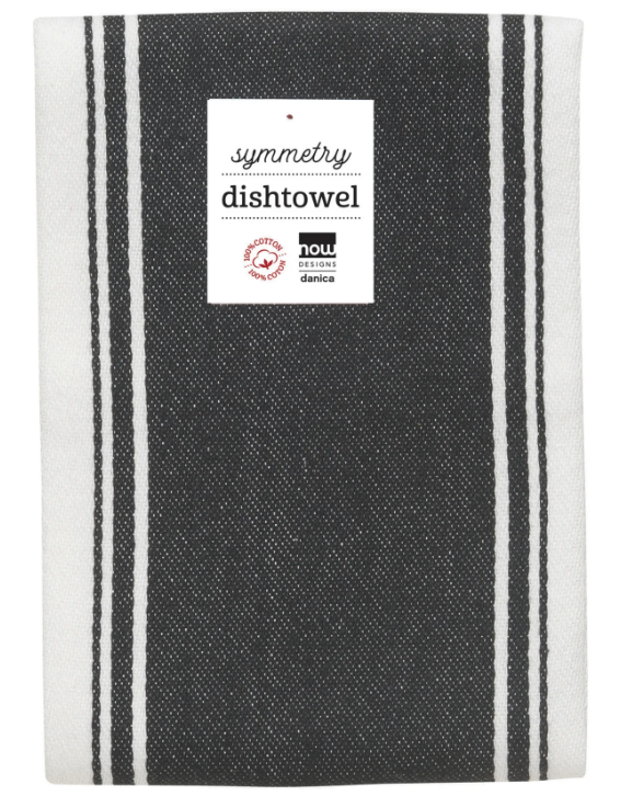 Symmetry Dishtowel Black