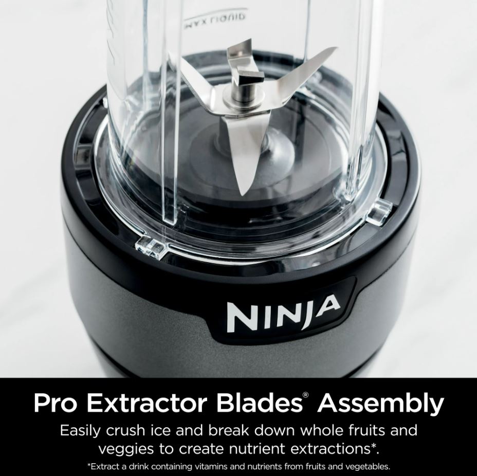 Ninja Nutri-Blender Plus Compact Personal Blender with To-Go Cups, Spout Lids and Storage Lid