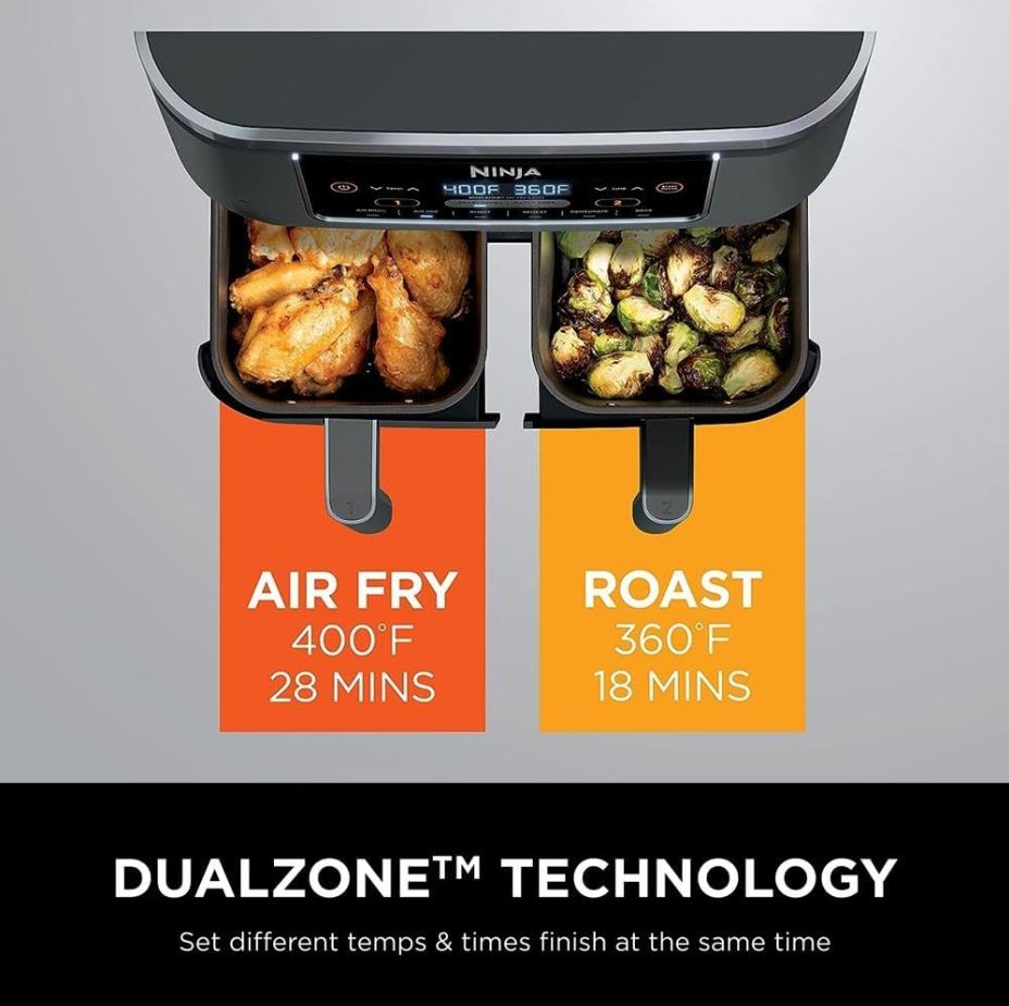 Ninja® Foodi®Air Fryer 2 Bins in 1