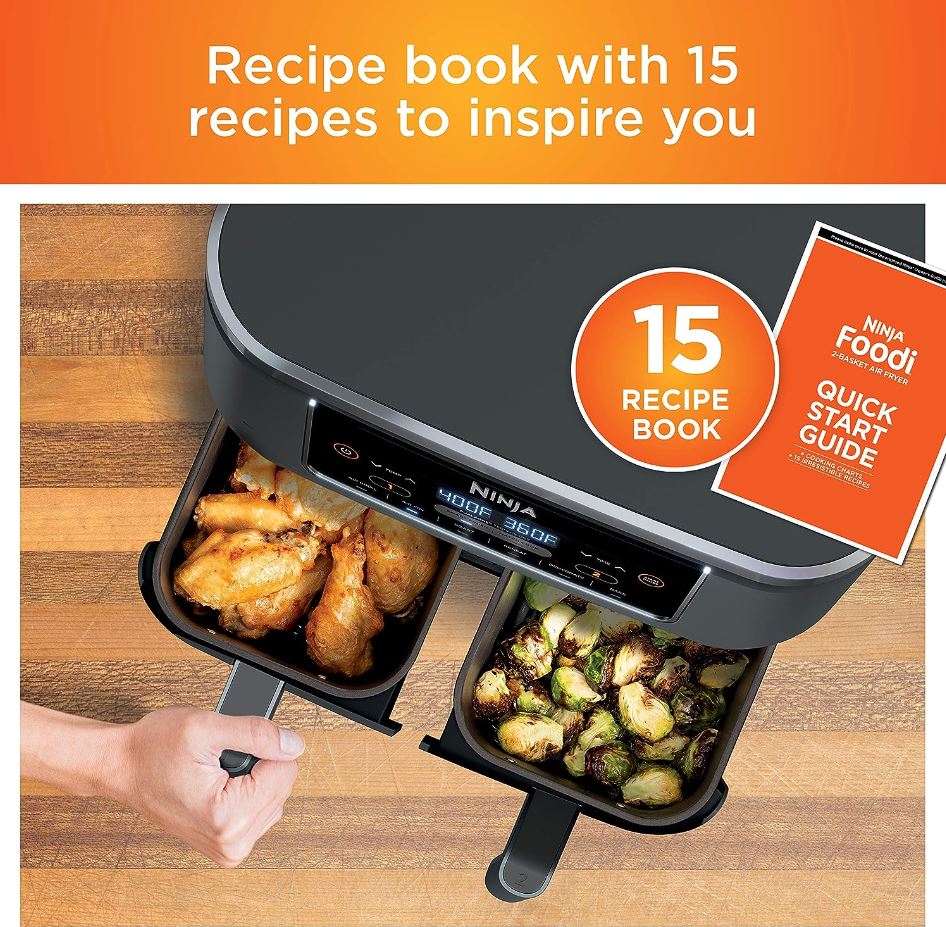 Ninja® Foodi®Air Fryer 2 Bins in 1