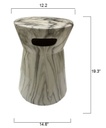 Abruzo End Table White