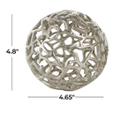 Decorative Metal Orb Gold 5in