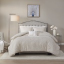 Florence Queen Comforter Seat Taupe 4 Piece