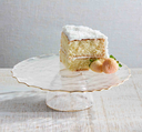 Gold Edge Pedestal Chip & Dip Server