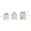 Embossed Stoneware House Plate