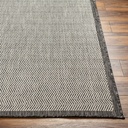 Ravello Indoor Outdoor Rug Black & Ivory 8x10ft
