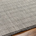 Ravello Indoor Outdoor Rug Black & Ivory 8x10ft
