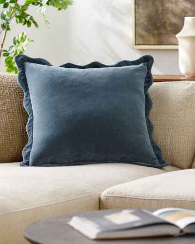 Effervescent Pillow Dark Blue 20in 