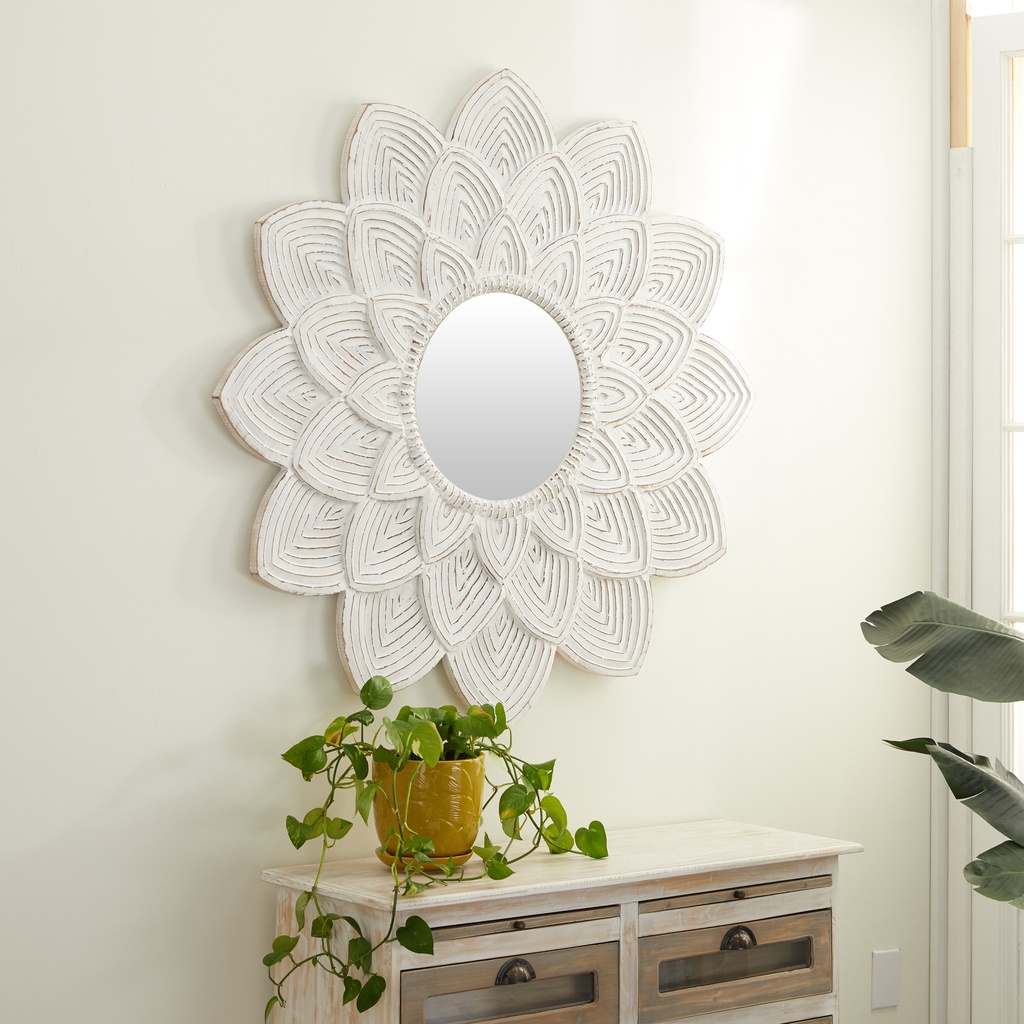 Flower Wall Mirror 47.5-Inch