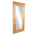 Dimensional Wood Mosaic Floor Mirror 36in x 72in