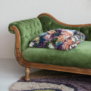 Wool Shag Pillow Multi Color 20x20in