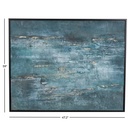 Dark Blue Abstract Textured Canvas Art 47x59in