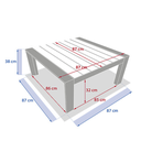 Malibu Coffee Table 34X34in
