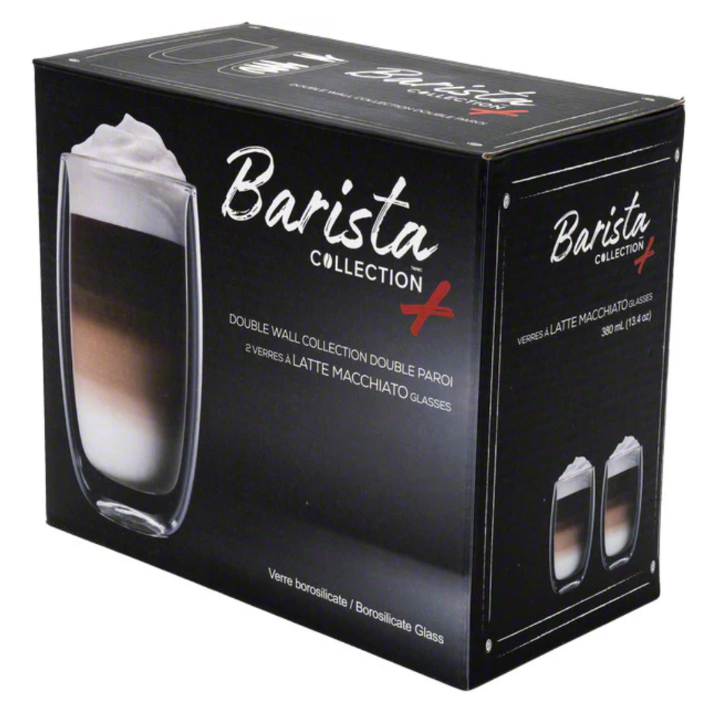 Barista Double Walled Macchiato Glass 380ml 2pc