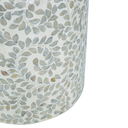 Vine Capiz Shell Accent Stool 14inx20in