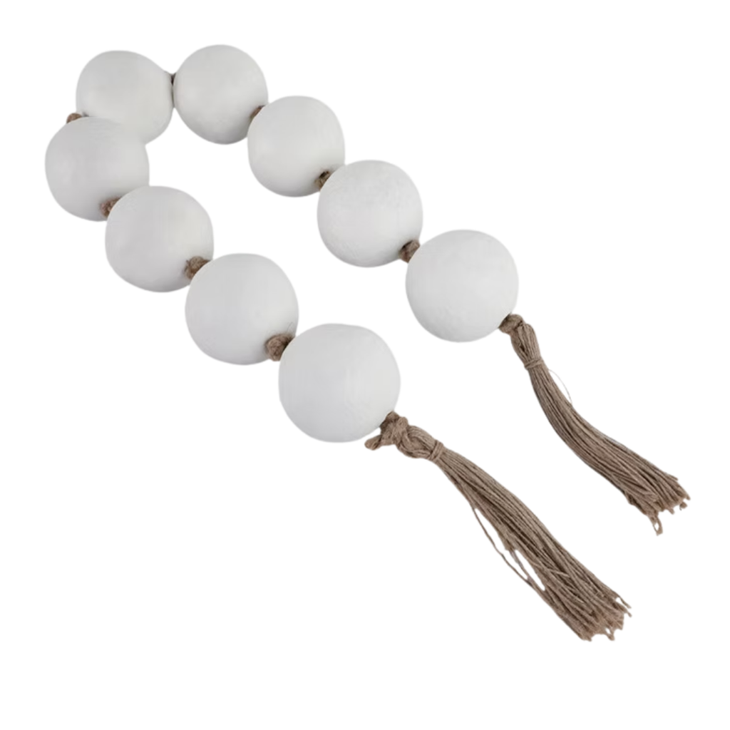 Ecomix Bead Garland White 3x44in
