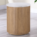 Colvin Marble End Table Brown