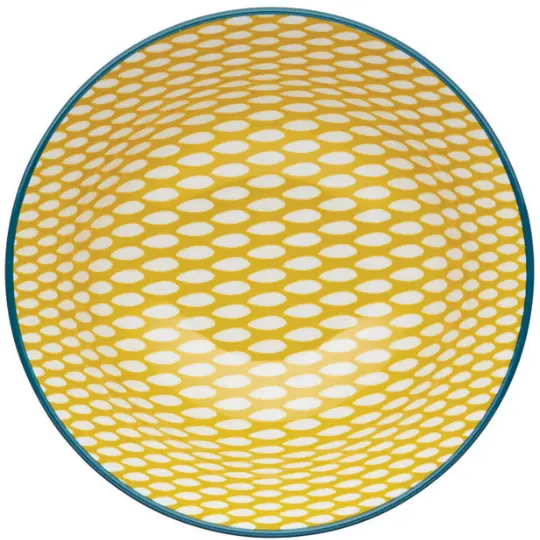 Glazed Stoneware Bowl Leafy Green 6in (1).webp