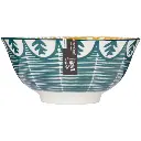 Glazed Stoneware Bowl Leafy Green 6in.webp