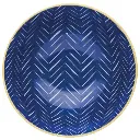 Glazed Stoneware Bowl Leafy Indigo 6in (1).webp