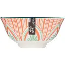 Glazed Stoneware Bowl Mixed Folk 6in.webp