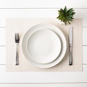 Trace Basketweave Placemat White