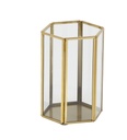 Glass Candle Holder Gold Large