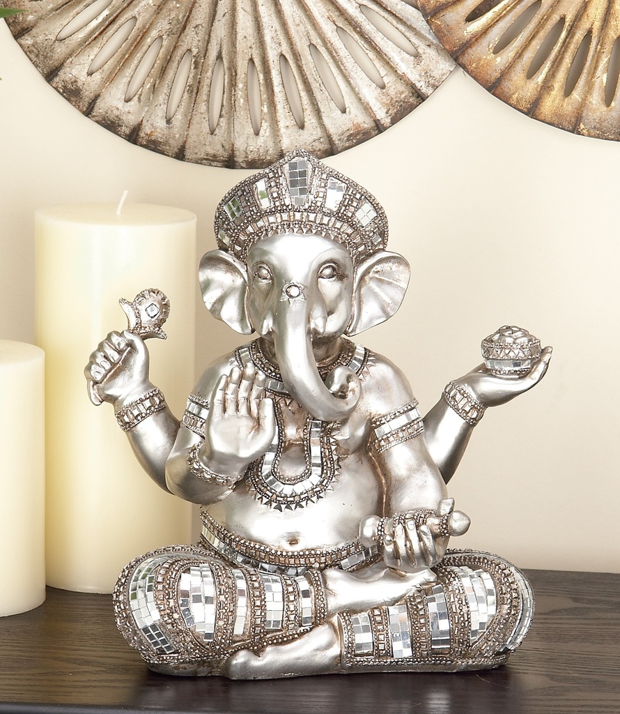 Sitting Ganesha 11in