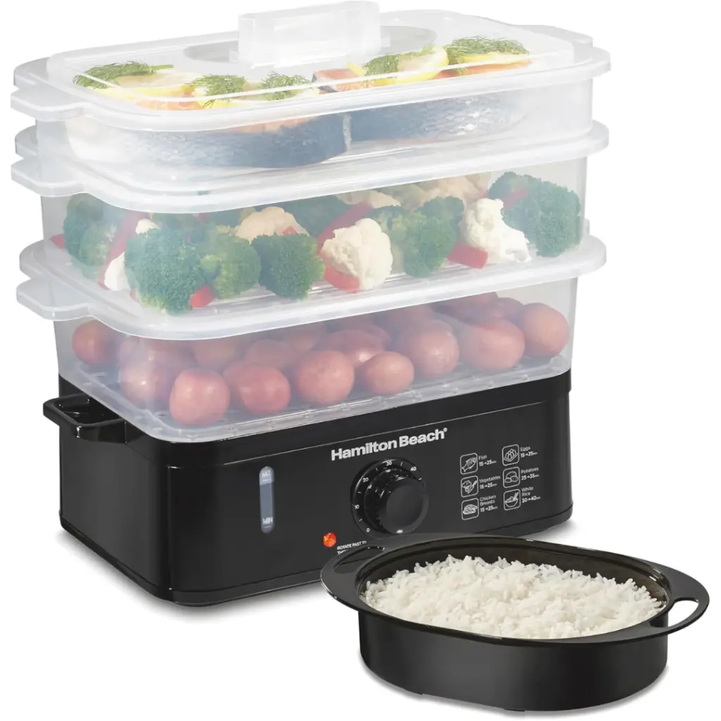 Hamilton Beach 3-Tier Electric Food Steamer & Cooker (2).webp
