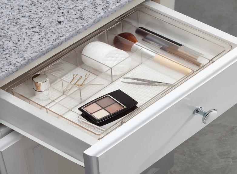 Clarity Expandable Drawer Organizer Clear