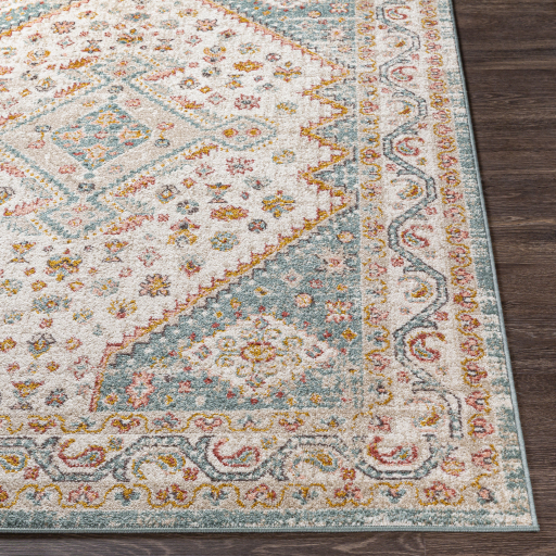 Ankara Aqua Medallion Rug 8x10