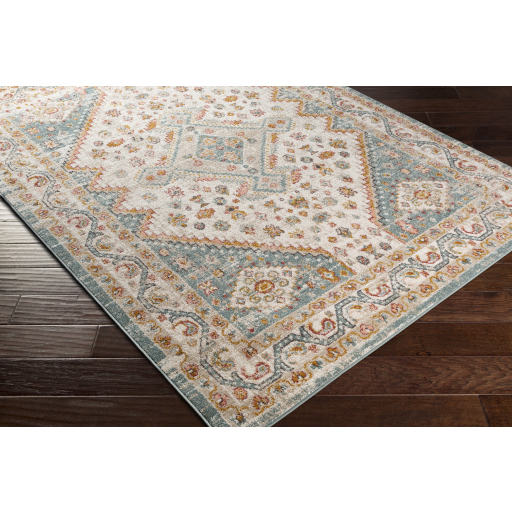 Ankara Aqua Medallion Rug 8x10
