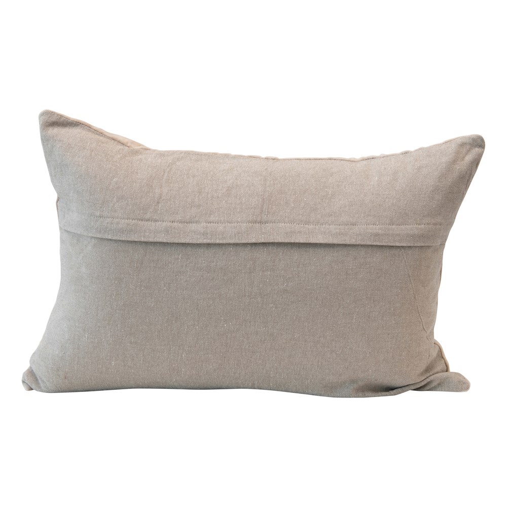 Cutwork Velvet Lumbar Pillow 24 x 16in