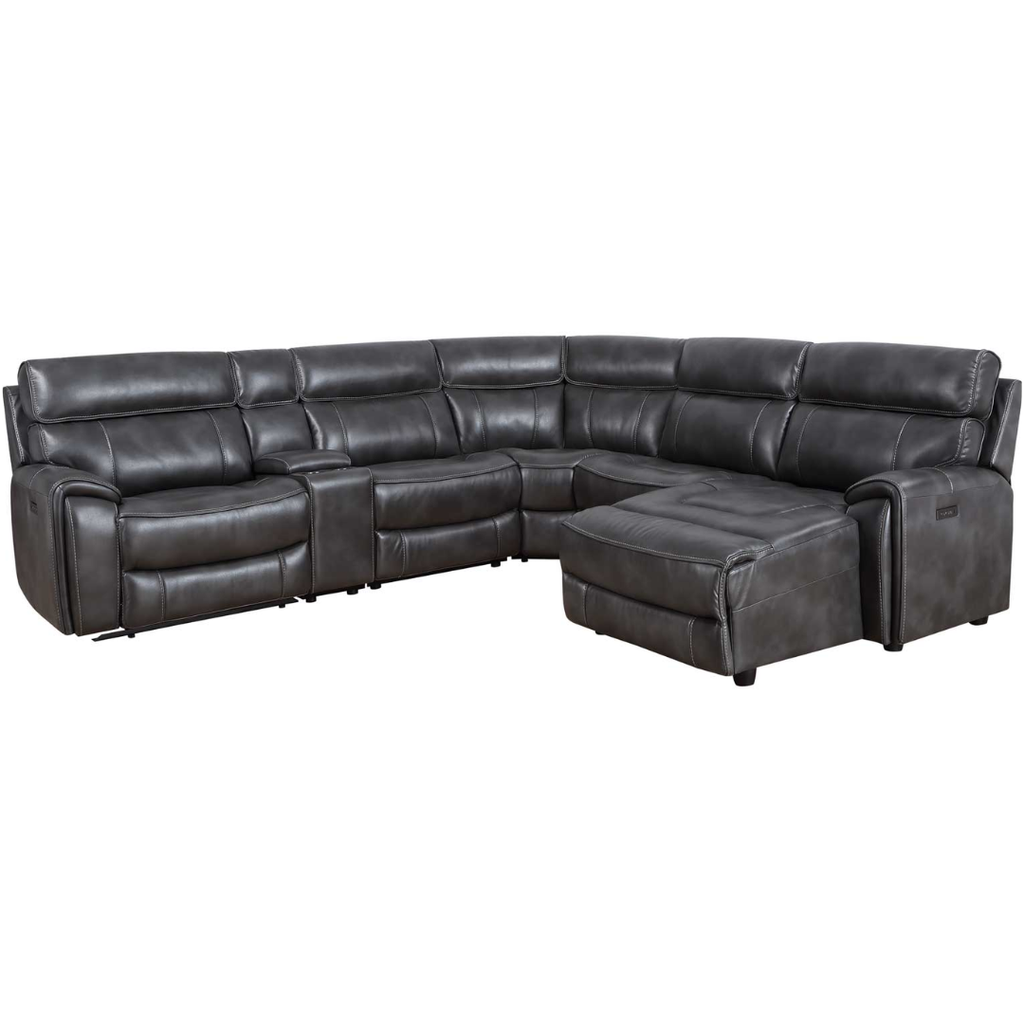 Provo 6-Piece Dual-Power Chaise Sectional