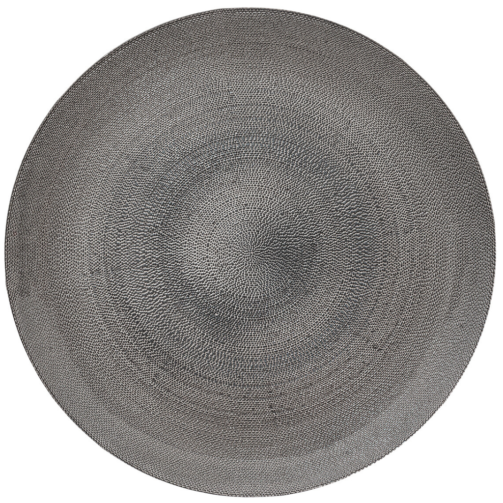 Aurore Presentation Plate Gray 13in
