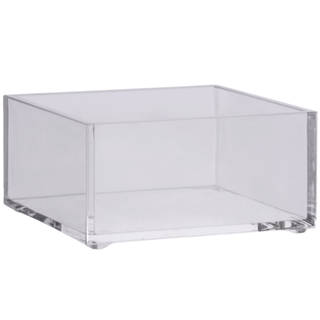 Square Storage Tray Clear Small