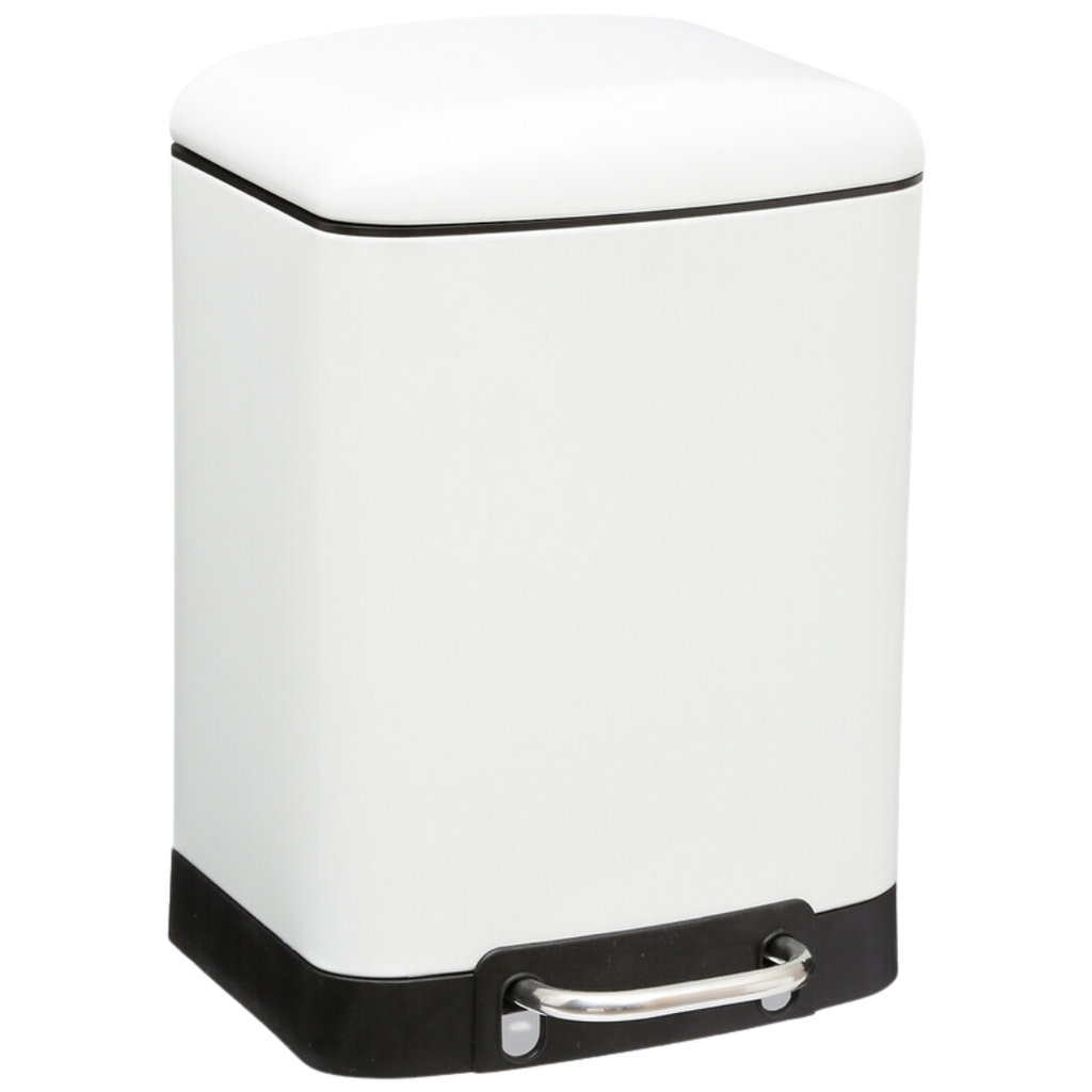 Ariane Soft Close Step Can White 6L