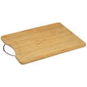 Bamboo Cutting Board with Stainless Steel Handle 17x12in