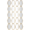 Gold Diamond Wall Mirror 29x53in