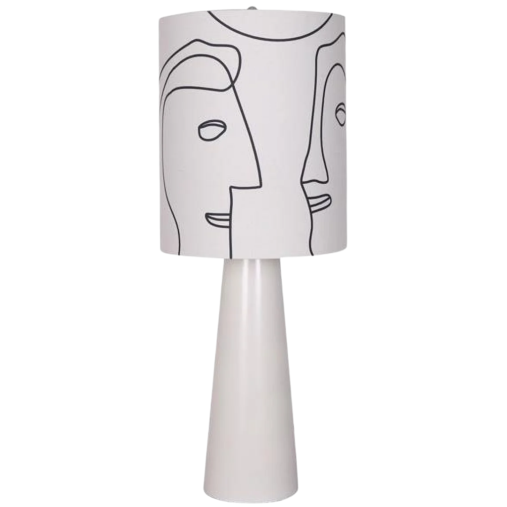 Modern Face Table Lamp 34in