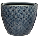 Indigo Glazed Pot 9in