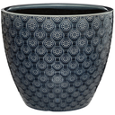 Indigo Glazed Pot 8in