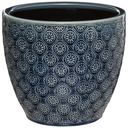 Indigo Glazed Pot 6in