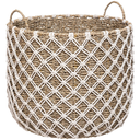 Palm Macrame Basket 16in