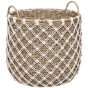 Palm Macrame Basket 15in