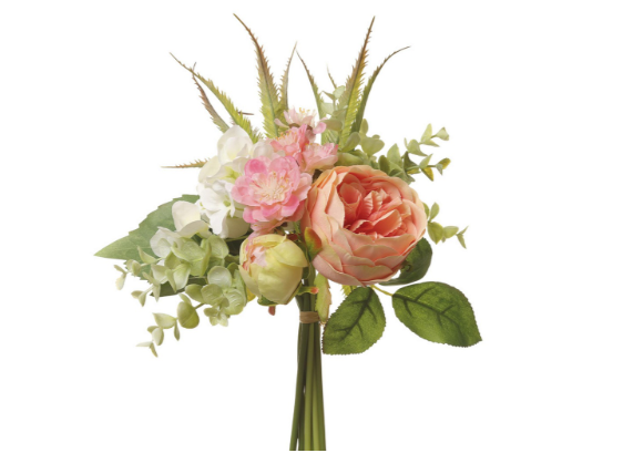 Peony & Hydrangea Bouquet 10in